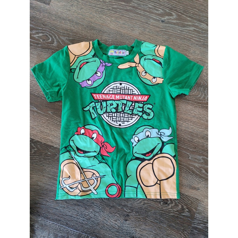Vintage Boys Teenage Mutant Ninja‎ Turtles TMNT T Shirt Cartoon Kid's Top 5 #7